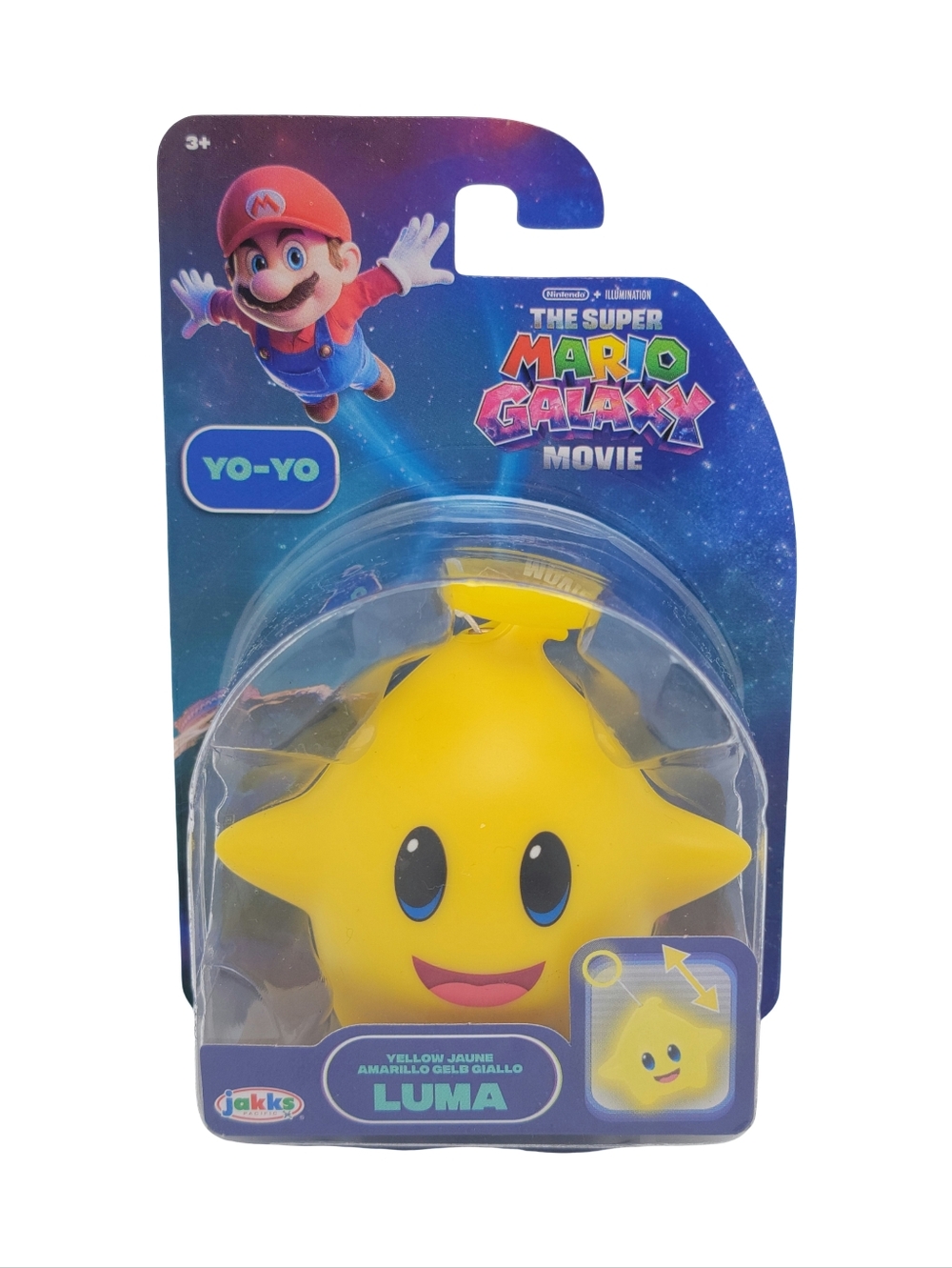 Super Mario Galaxy Movie Yellow Luma Star Yo-Yo Toy